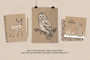 Woodland Kraft Design Set, an Animal Illustration by Doodle Dibs (Thumbnail 5 of 5)