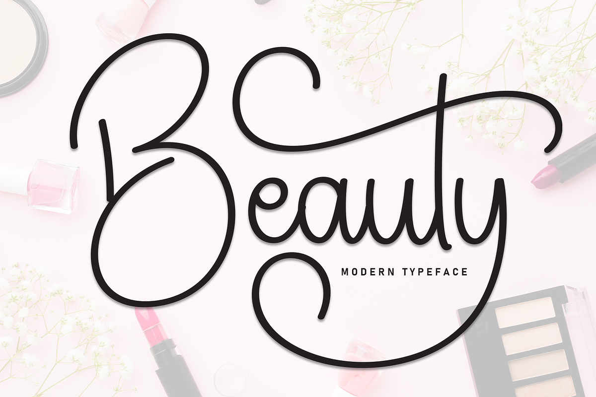 Beauty | Script Font, a Handwritten Font by Scratchones (Photo 1 of 9)