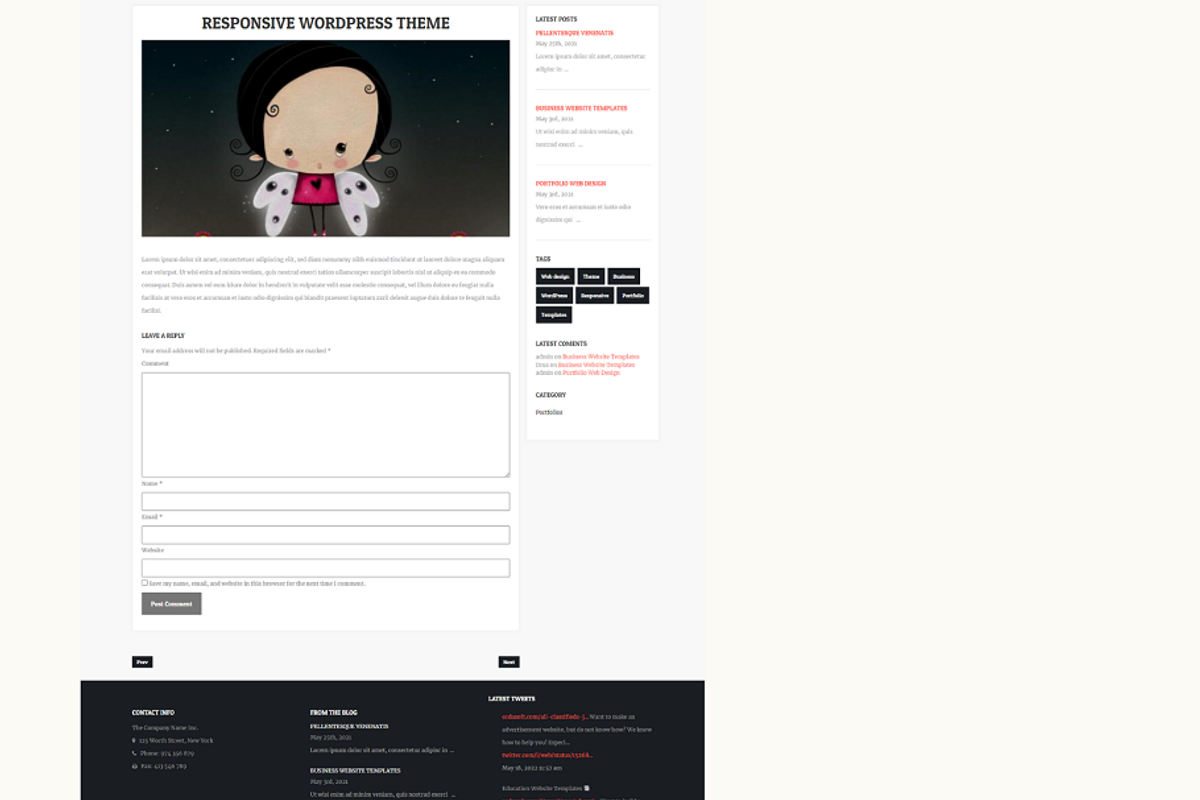 Simplest - WordPress Blog Theme, a WordPress Template by Ordasoft (Photo 3 of 3)