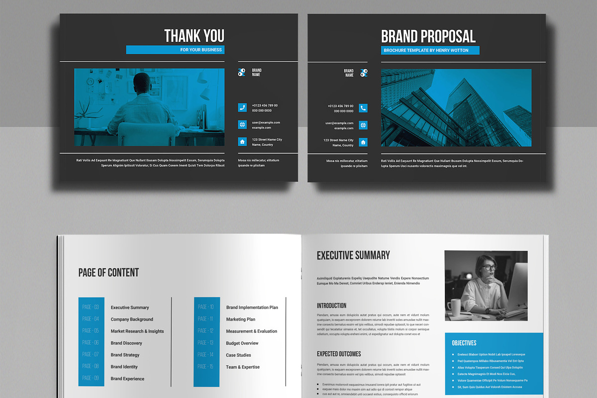 Professional Brand Proposal Brochure, a Brochure Template by ContestDesign (Photo 2 of 5)