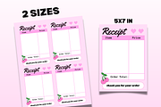 RECEIPT TEMPLATE Pink Order Form, a Stationery Template by PLANETSEL (Thumbnail 2 of 4)