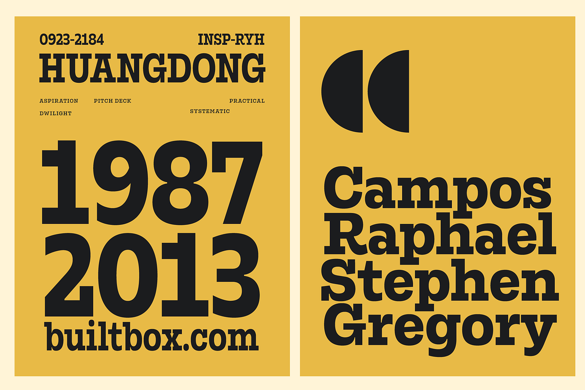 Rods; 72 Styles Slab Serif, a Slab Serif Font by Eko Bimantara (Photo 10 of 17)