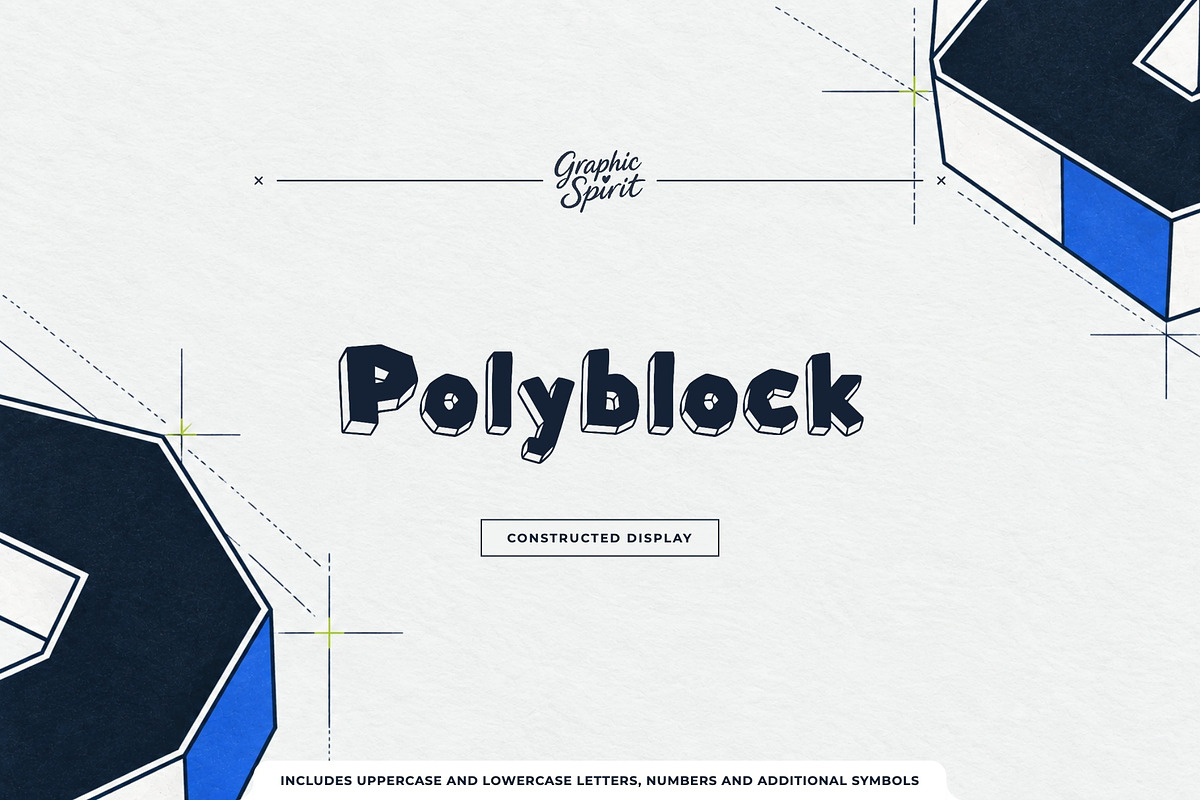 Polyblock Geometric Block Font, a Sans Serif Font by Graphic Spirit (Photo 1 of 8)