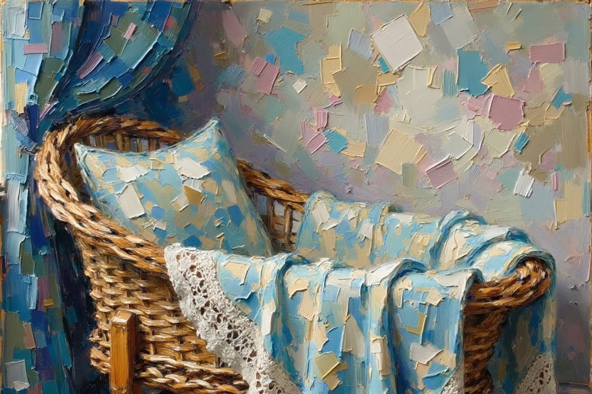 Bassinet Oil Painting Bundle, a Texture Illustration by PLUM&FIGS (Photo 9 of 10)