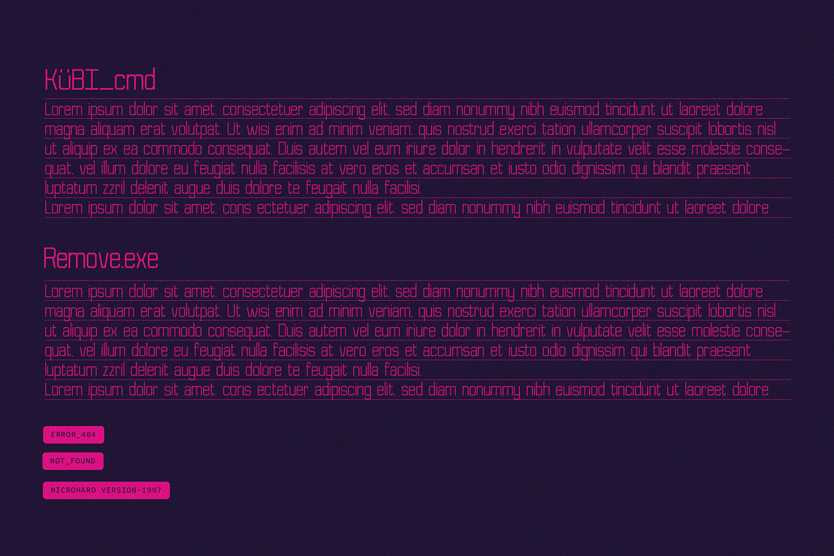 Kubicore | Techno Retro Display, a Sans Serif Font by gracetype_studio (Photo 12 of 12)