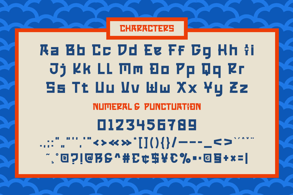 OREWA - Japanese style font, a Font by twinstd (Photo 9 of 10)