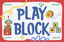 Play Block Playful Display Font
