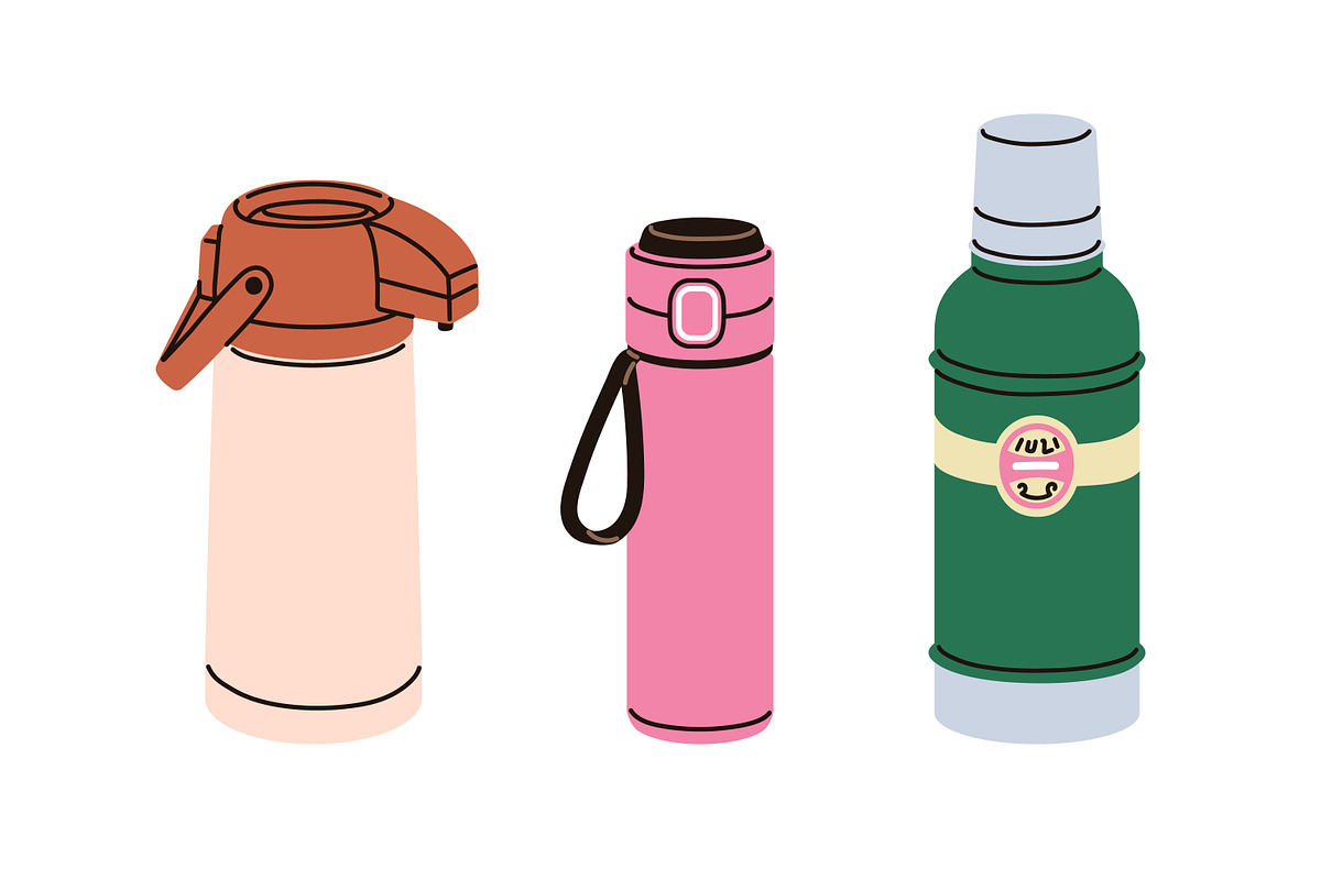 Thermo mugs, thermoses, tumblers set, an Object Illustration by Good Studio (Photo 2 of 5)