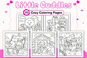 Little Cuddles Comfy Coloring Pages, a Decorative Illustration by Design Station (Thumbnail 1 of 4)
