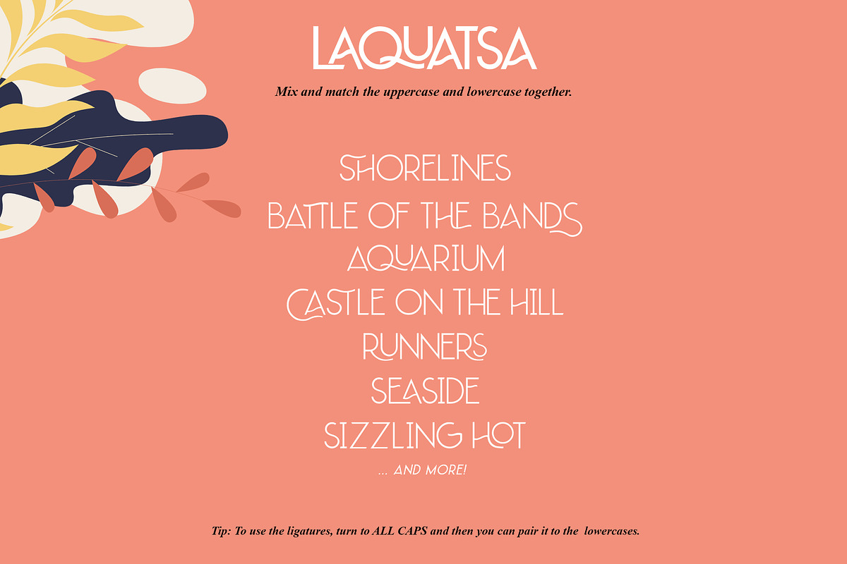 Laquatsa | Modern Sans Serif, a Sans Serif Font by Ryn Pojas (Photo 9 of 11)