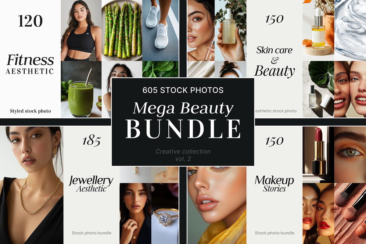 MEGA BEAUTY BUNDLE 605 Stock Photos, a Beauty & Fashion Photo by Digital Blood (Photo 1 of 5)