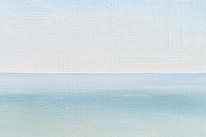 Abstract painting depicting serene coastal landscape with layere, an Illustration by Studio ANNA