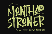 Montha Stroner Display Brush Font