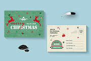 Merry Christmas Postcard Template, a Card Template by MightyDesign (Thumbnail 1 of 8)
