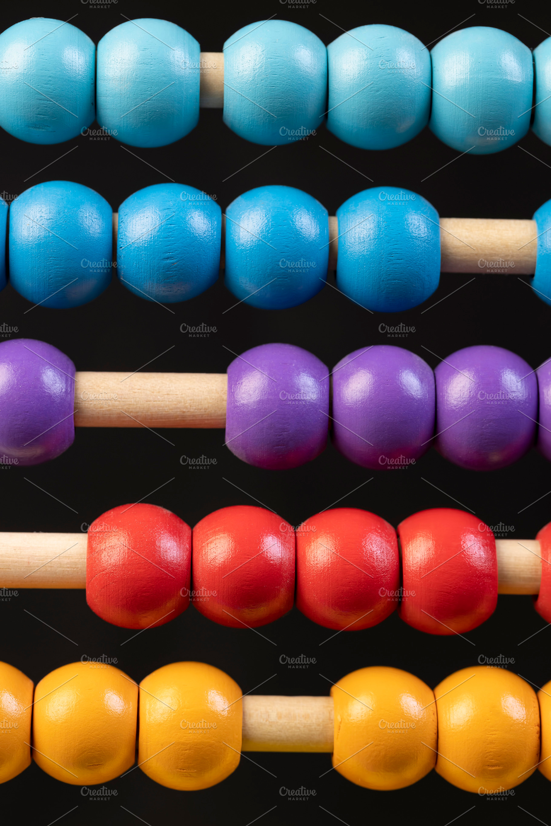 children's abacus for learning and development, close up, a Photo by rsoollAI