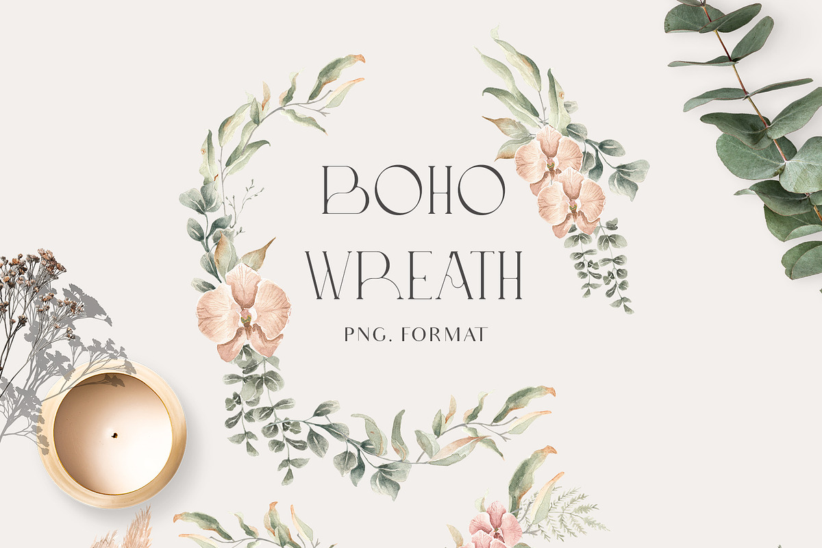 Boho Romance- Floral Set, an Illustration by Grace Noboa Illustrations (Photo 5 of 7)