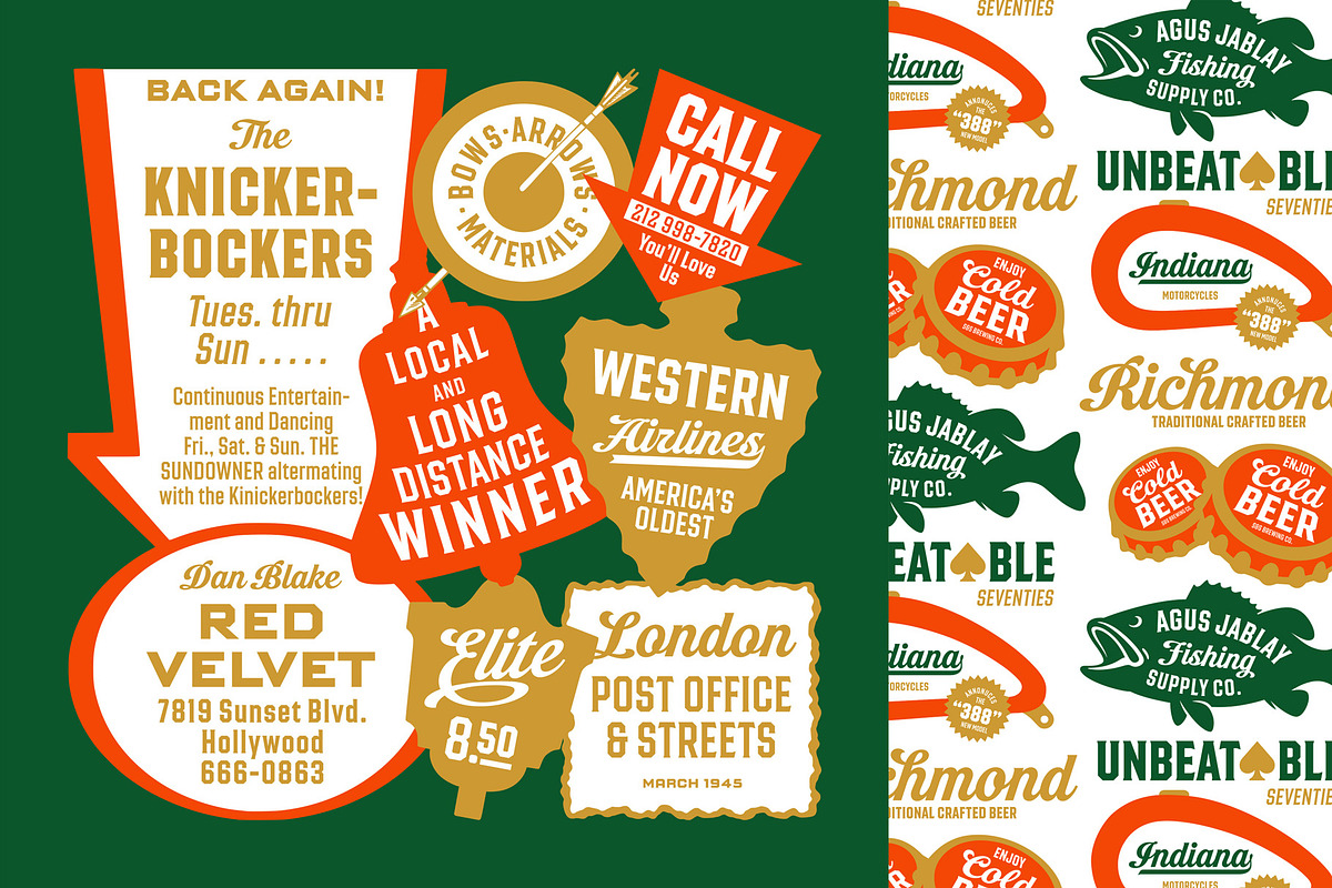 Phidias Font Collection, a Script Font by Spencer & Sons Co. (Photo 15 of 21)