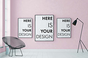 4 mockups interior loft style, a Print Template by FilL239 (Thumbnail 9 of 9)
