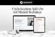 Showit FAQ Section Template Add On, a Landing Page Template by Sugar Studios (Thumbnail 1 of 7)