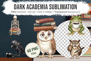 Dark Academia Sublimation