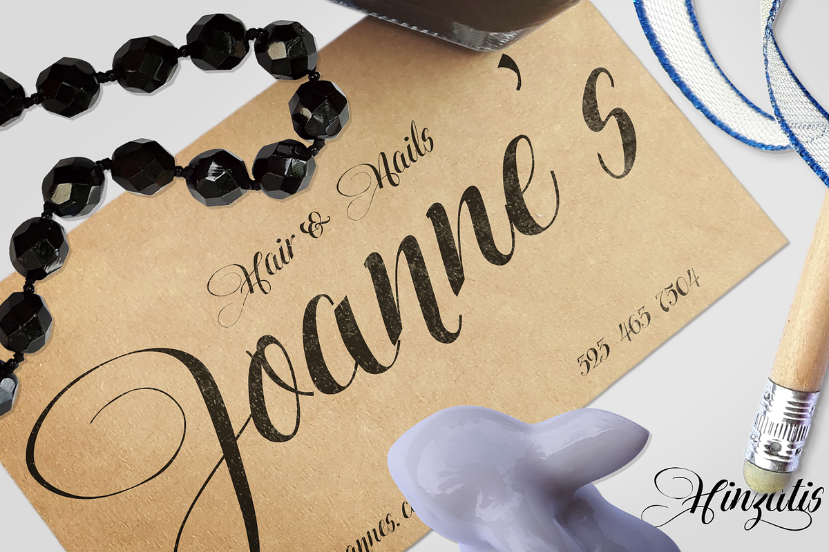 Hinzatis Curly (otf font) preview 2
