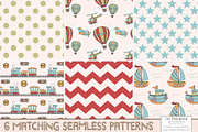 Transportation Clipart & Patterns, a Transportation Illustration by Amanda Ilkov (Thumbnail 3 of 3)