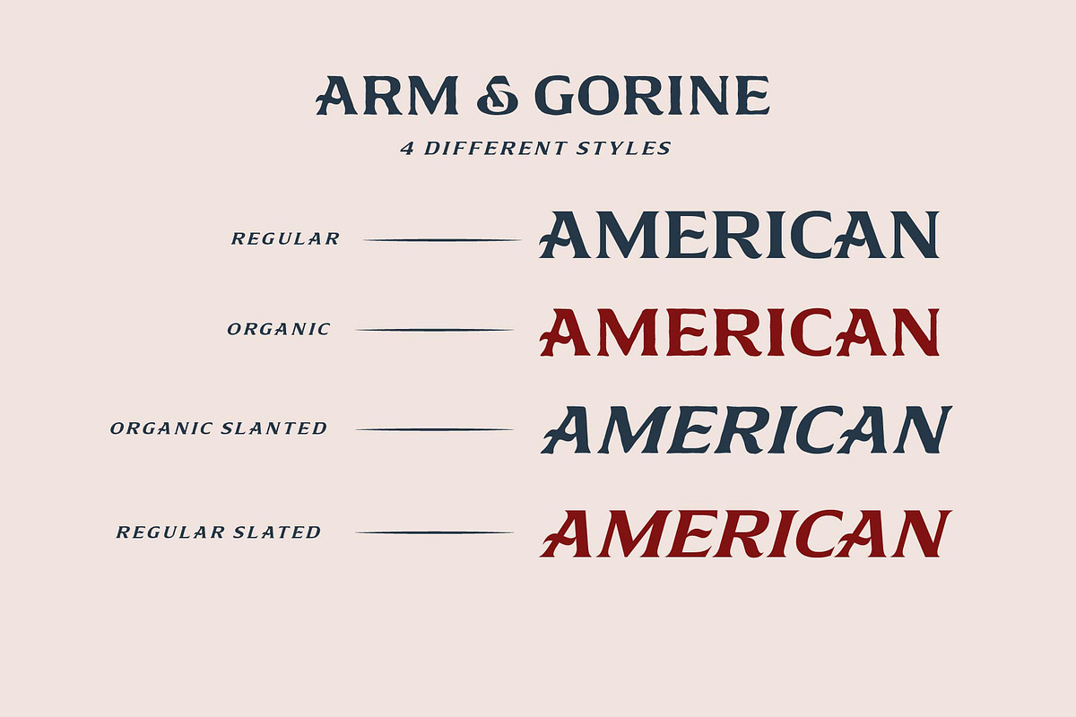 Arm & Gorine - Vintage Display Serif, a Serif Font by Illustraly Design (Photo 2 of 8)