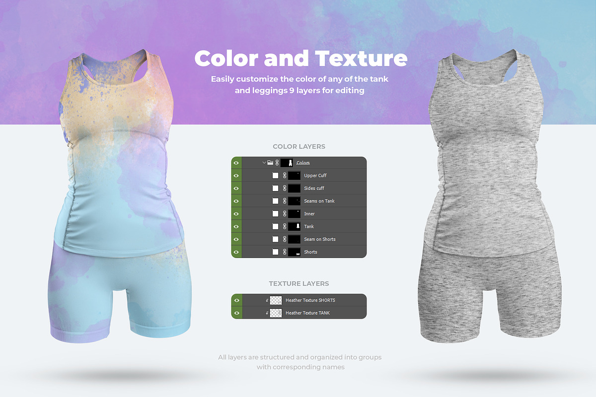 5 Mockups Tank Top and Shorts, a Shirt Mockup by Grow Design Craft Studio (Photo 2 of 6)