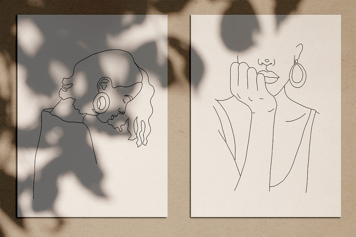 15 Minimalist Woman Line Art, a Decorative Illustration by Miracles Everywhere (Photo 8 of 9)