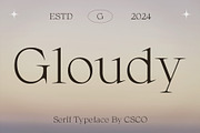 Gloudy – Modern Serif, a Serif Font by Craft Supply Co. (Thumbnail 1 of 8)