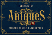 Aniques Blacklleter, a Blackletter Font by dansdesign (Thumbnail 1 of 8)