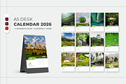 Desk Calendar 2026 Template, a Stationery Template by MstArtwork (Thumbnail 1 of 6)