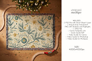 Woven Blanket Flat Lay Mockup, a Household Mockup by EmpaviMockups (Thumbnail 5 of 6)
