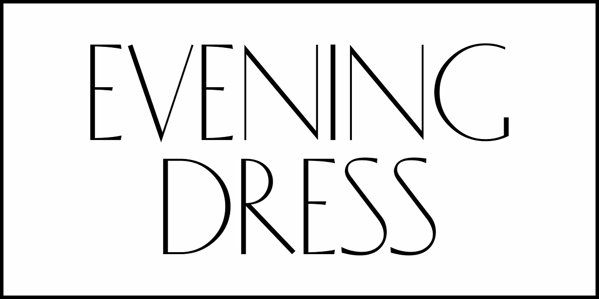 Evening Dress JNL, a Sans Serif Font by Jeff Levine Fonts (Photo 2 of 5)