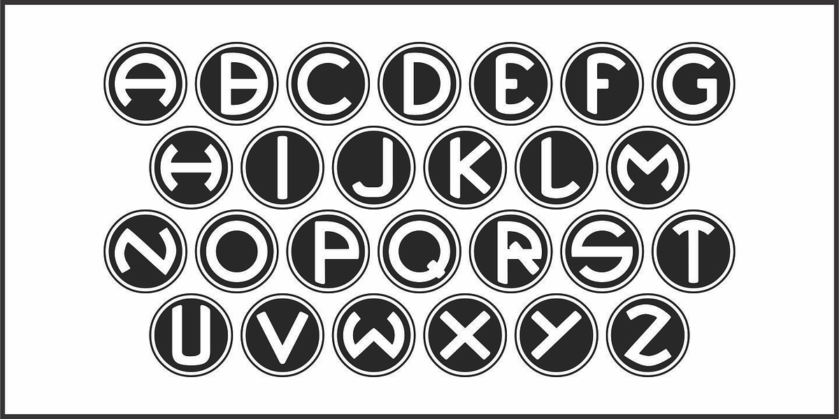 Deco Spot Initials JNL, a Font by Jeff Levine Fonts (Photo 3 of 5)
