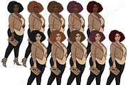 Trends Girls Clipart, a Person Illustration by GlamArtZhanna (Thumbnail 5 of 5)