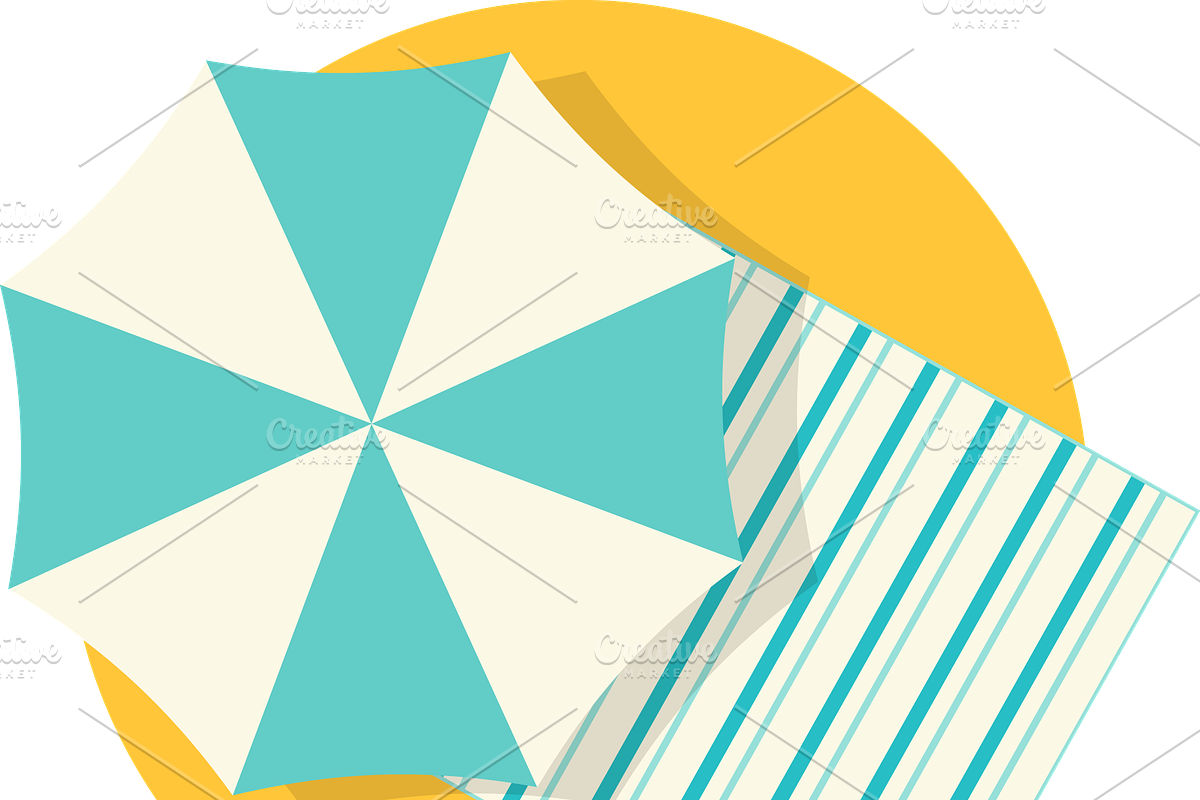 Sun Safety Infographics Elements, a Healthcare Illustration by Julia Batsheva (Photo 4 of 4)