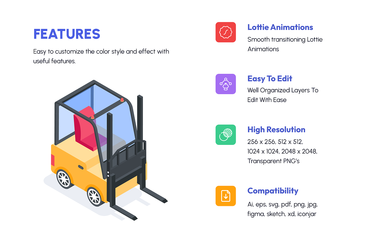 Isometric Transportation Icons, a Duotone Icon by Vectors Market (Photo 2 of 9)