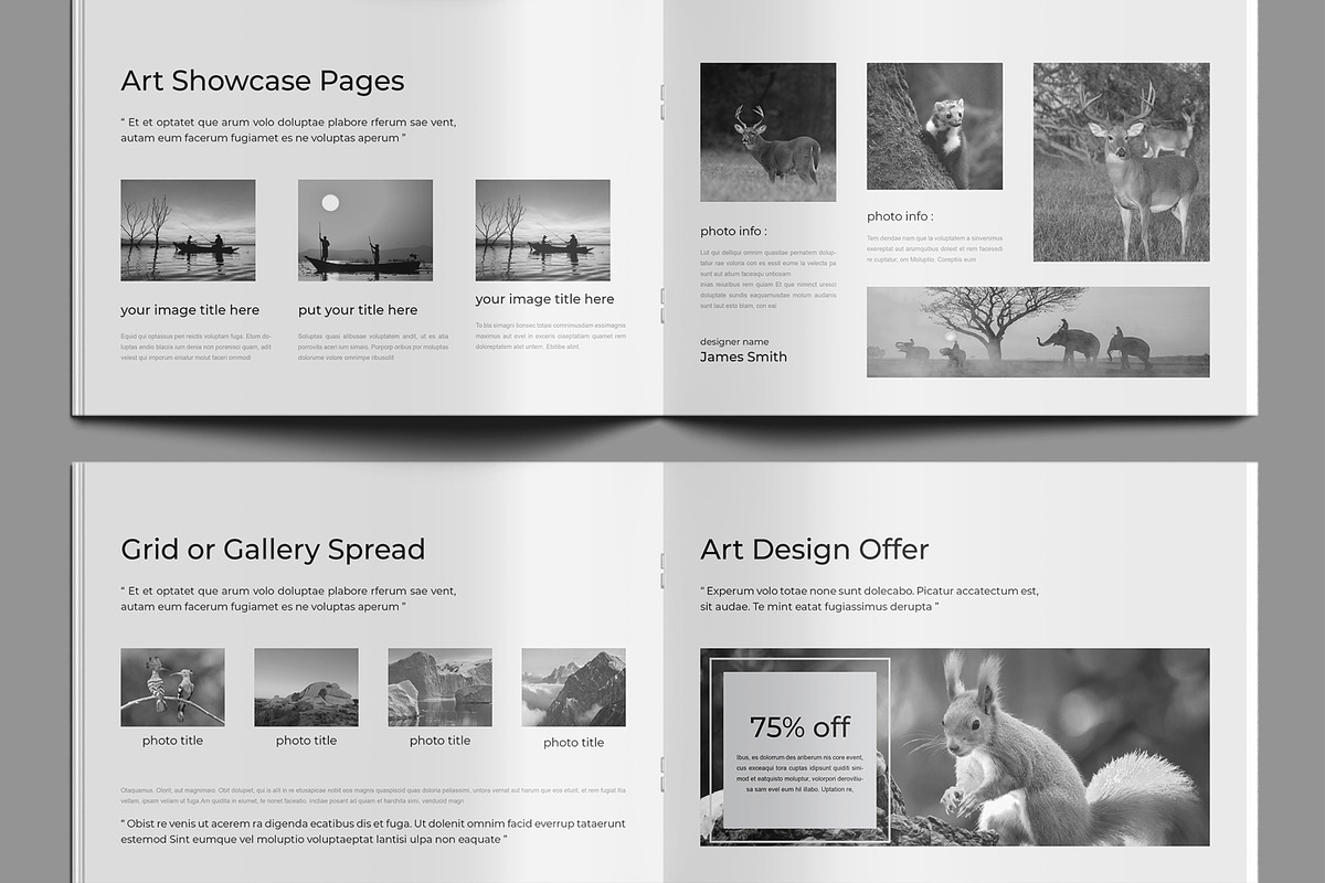 Modern Art Book Template, a Brochure Template by MightyDesign (Photo 4 of 9)