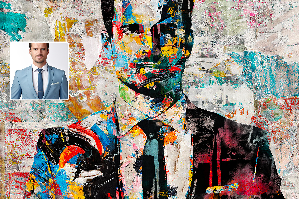 Abstract Painter - Abstract Portrait, an Action Add-On by DesignRocket (Photo 7 of 10)