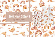 SALE! Watercolor BOHO collection, an Animal Illustration by Tiana Geo (Thumbnail 9 of 23)