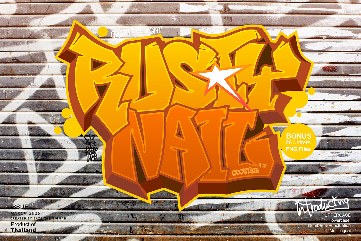Rusty Nail Cocktail, a Sans Serif Font by BBtypeStudios (Photo 1 of 11)