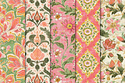 Boho Summer Floral Digital Paper, a Pattern Graphic by Maishop (Thumbnail 2 of 4)