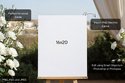 Elegant Coastal Wedding Welcome Sign, a Product Mockup by MockupWizard (Thumbnail 2 of 5)