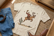 Santa Riding Reindeer PNG, Cowboy, an Illustration by SharpMarketplace (Thumbnail 3 of 3)