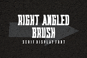 Right Angled Brush - Font, a Serif Font by artchiles_design (Thumbnail 1 of 5)