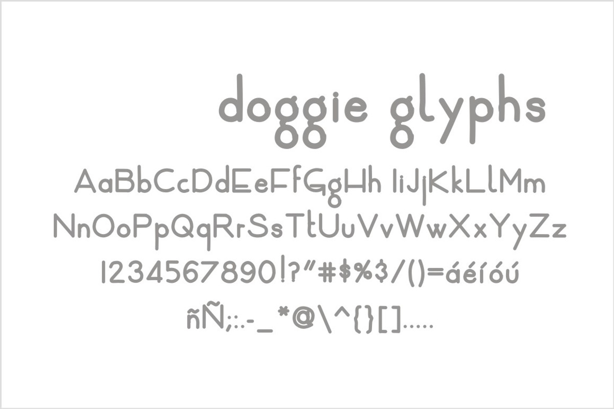 Doggie Bold Font preview 2