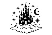 Fantasy Castle Cloud Moon Bundle, an Object Illustration by Gaye Art (Thumbnail 13 of 30)