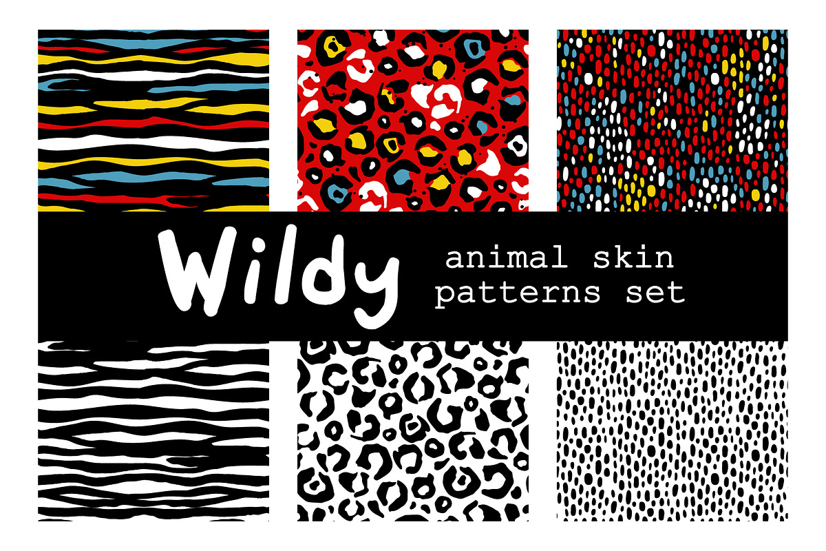 WILDY | animal skin patterns set, a Pattern Graphic by Nastya Tkachova (Photo 2 of 8)
