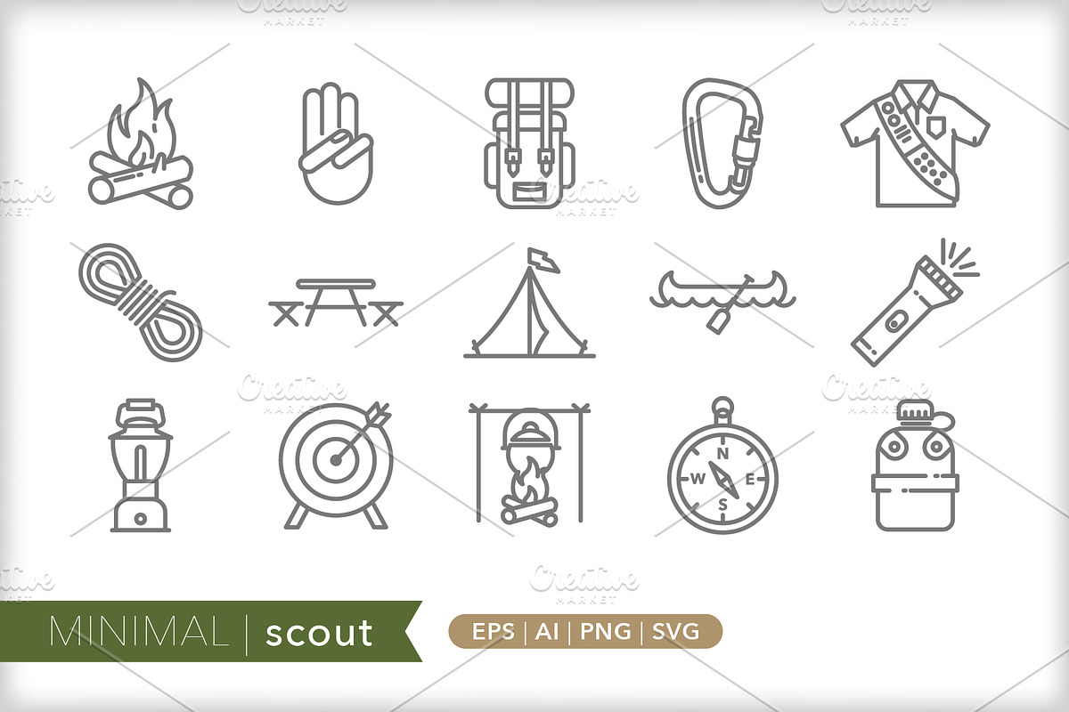 Nature 8-pack icon bundle, an Outline Icon by Picture Window (Photo 8 of 10)